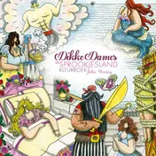 Omslag van Dikke Dames in sprookjesland kleurboek