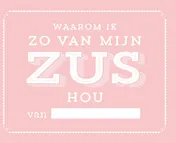Omslag van Waarom ik zo van mijn zus hou