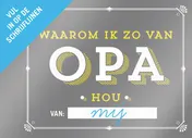 Omslag van Waarom ik zo van opa hou