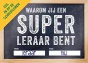 Omslag van Waarom jij een super leraar bent