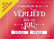 Omslag van Waarom ik verliefd ben op jou