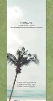 Omslag van Fernweh Travel Notebook green