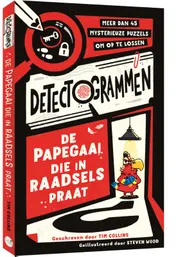 Omslag van De papegaai die in raadsels praat