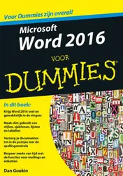 Omslag van Microsoft Word 2016 voor Dummies