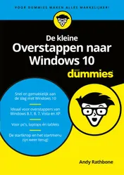 Omslag van De kleine overstappen naar Windows 10 voor Dummies