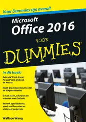 Omslag van Microsoft Office 2016 voor Dummies