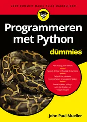 Omslag van Programmeren met Python voor Dummies