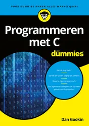 Omslag van Programmeren met C voor Dummies