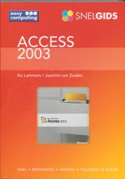 Omslag van Snelgids Access 2003