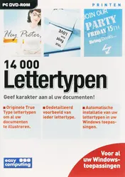 Omslag van 14.000 Lettertypen