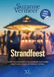 Omslag van Strandfeest -Grote Letter Uitgave