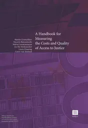 Omslag van A Handbook for measuring the costs and quality of access to justice