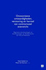 Omslag van Onvoorziene omstandigheden, verstoring en herstel van contractueel evenwicht