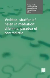 Omslag van Vechten, straffen en helen in mediation