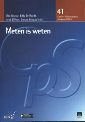 Omslag van Meten is weten (CPS nr. 41)