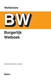 Omslag van Burgerlijk Wetboek