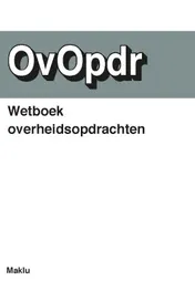 Omslag van Wetboek Overheidsopdrachten