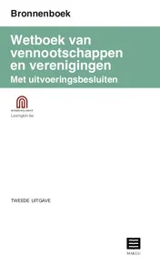 Omslag van Bronnenboek Wetboek vennootschappen en verenigingen met uitvoeringsbesluiten