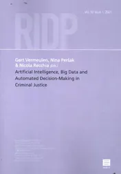 Omslag van Artificial Intelligence, Big Data and Automated Decision-Making in Criminal Justice