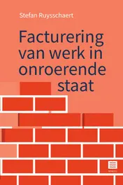 Omslag van Facturering van werk in onroerende staat