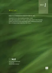 Omslag van Het commissarisverslag.