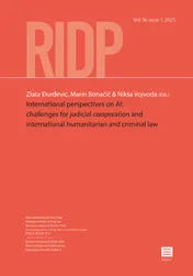 Omslag van International Perspectives on AI: Challenges for Judicial Cooperation and International Humanitarian and Criminal Law
