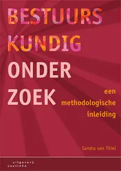 Omslag van Bestuurskundig onderzoek