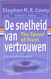 Omslag van De snelheid van vertrouwen