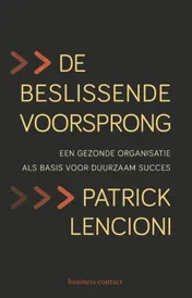 Omslag van De beslissende voorsprong