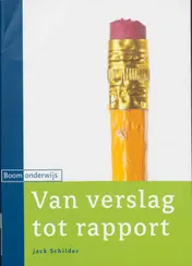 Omslag van Van verslag tot rapport