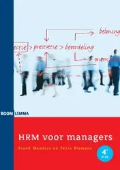 Omslag van HRM voor managers