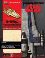 Omslag van A-wing Deluxe Boek met houtmodel
