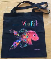 Omslag van Katoenen tasjes Vrolijk 10 exemplaren