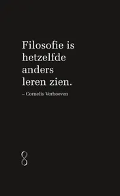 Omslag van Notitieboekje Filosofie Zwart 5 exemplaren