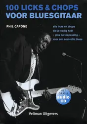 Omslag van 100 licks & chops voor bluesgitaar