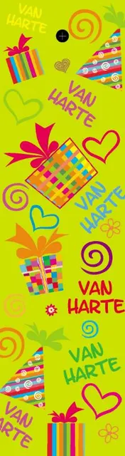 Omslag van Boekenwenskaart van harte (set van 12 stuks)