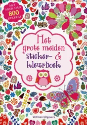 Omslag van Het grote meiden sticker- en kleurboek
