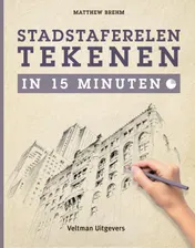 Omslag van Stadstaferelen tekenen in 15 minuten