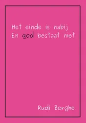 Omslag van Het einde is nabij en God bestaat niet