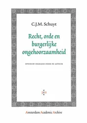 Omslag van Recht, orde en burgerlijke ongehoorzaamheid