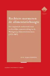 Omslag van Rechters normeren de alimentatiehoogte