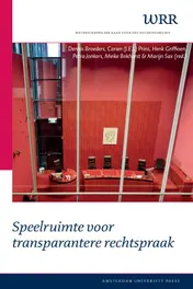 Omslag van Speelruimte voor transparantere rechtspraak