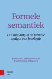 Omslag van Formele semantiek
