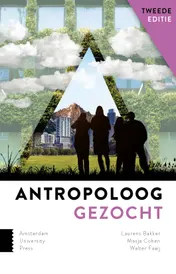 Omslag van Antropoloog gezocht