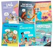 Omslag van Pakket Moppenboeken groep 4-8 (6 titels)