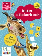 Omslag van Maan roos vis letter-stickerboek