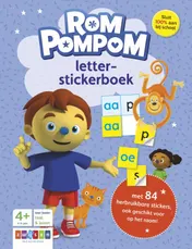 Omslag van Rompompom letter-stickerboek