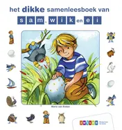 Omslag van het dikke samenleesboek van sam, wik en ei