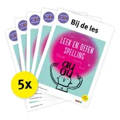 Omslag van Pakket Bij de les Leer en oefen spelling (5 ex)