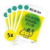 Omslag van Pakket Bij de les Leer en oefen werkwoordspelling (5ex)